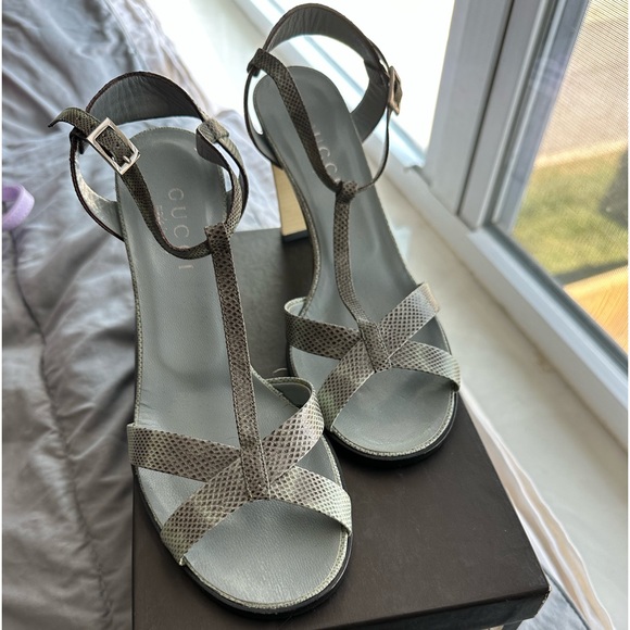 Gucci Snakeskin Sandal - Picture 1 of 5